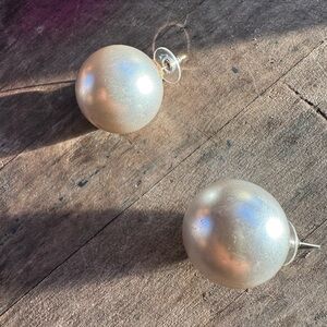 GIANT Vintage Ball Earrings